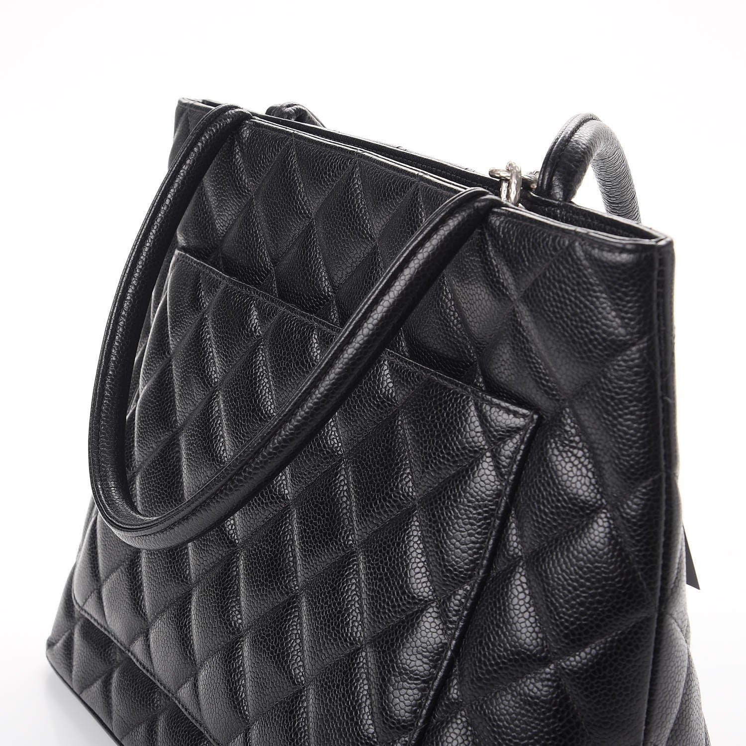 Chanel Caviar Quilted Medallion Tote Black 13 of 14