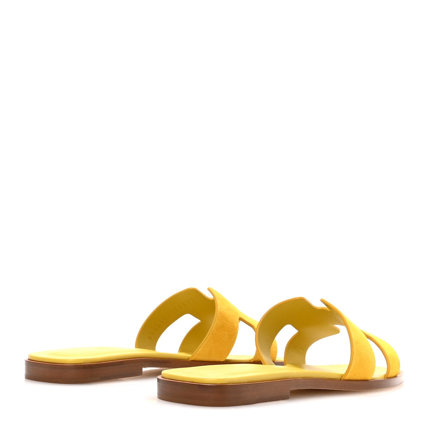 Suede Goatskin Oran Sandals 36 Jaune Bouton D'or