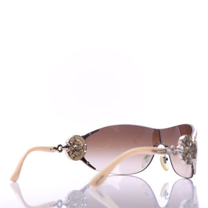 Bulgari Crystal Sunglasses 6039-B Beige 4 of 8