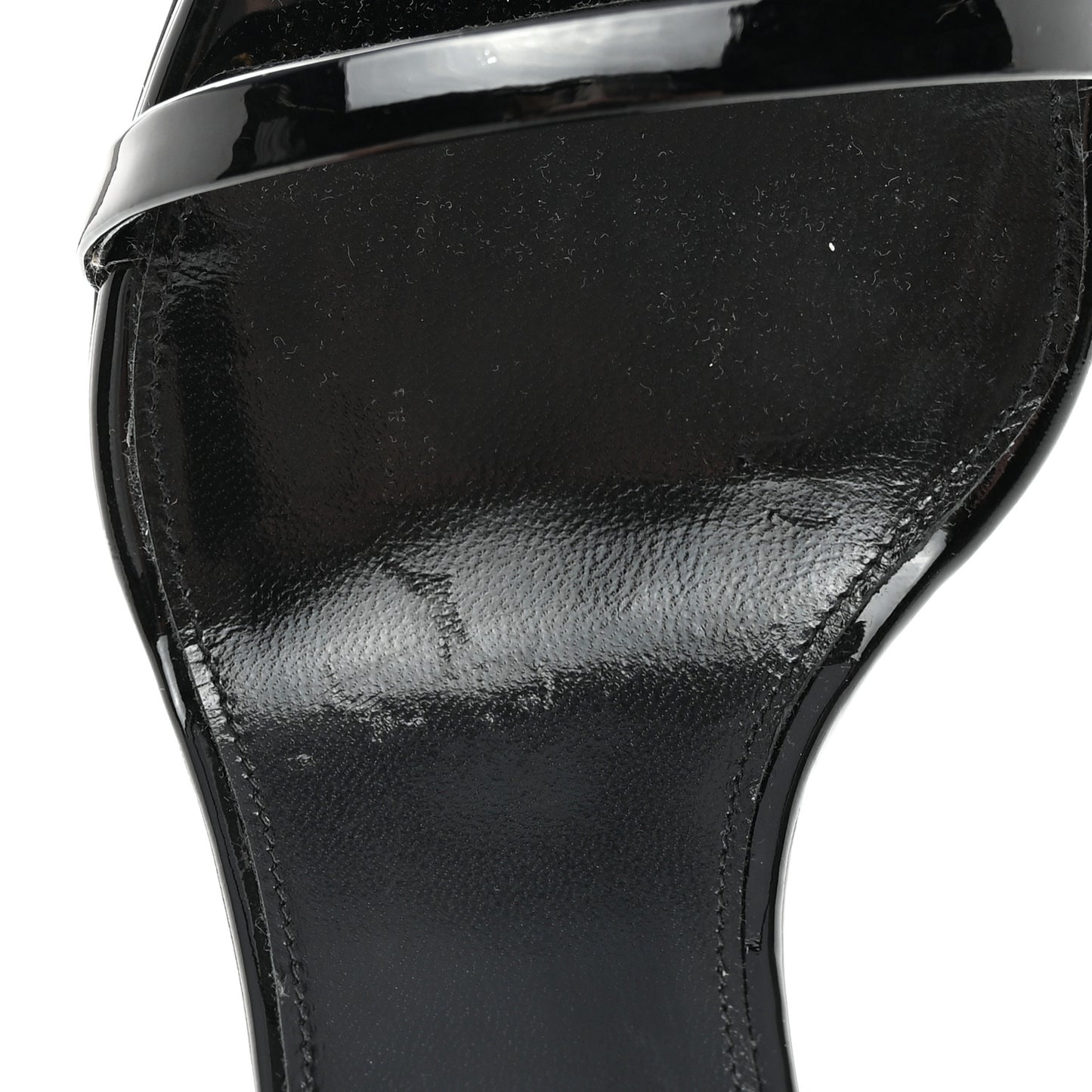 Patent Calfskin Opyum 85 Sandals 39 Black