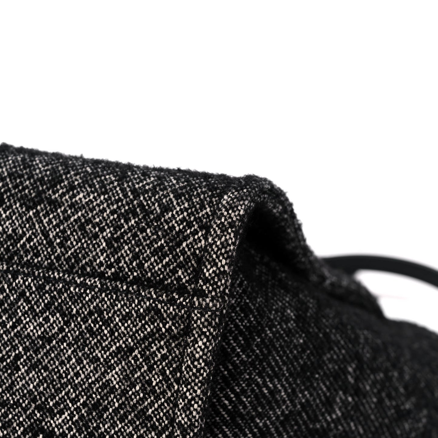 Mixed Fibers Calfskin Medium Deauville Tote Black