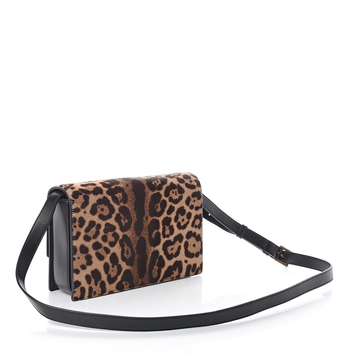 Pony Hair Leopard Print Medium Bellechasse Brown Black