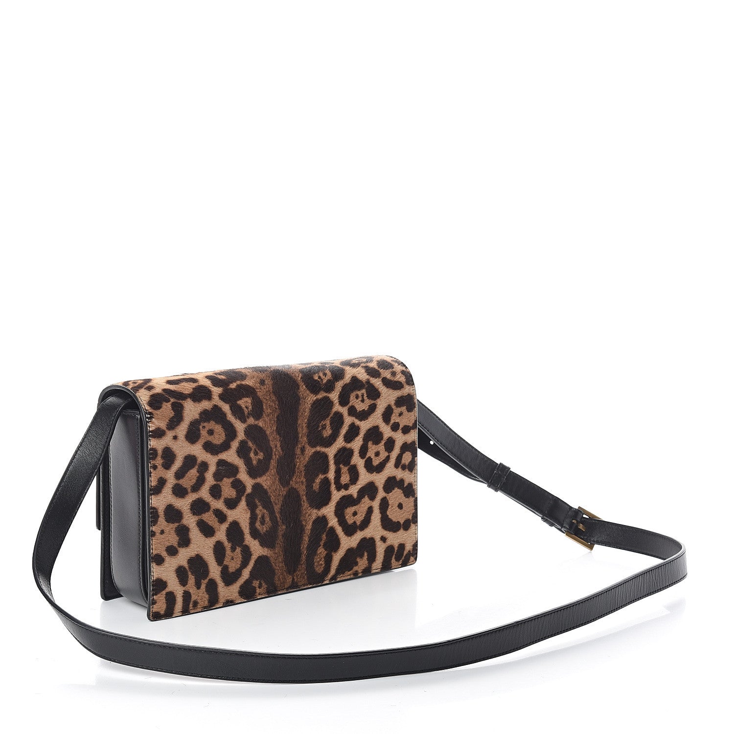 Saint Laurent Pony Hair Leopard Print Medium Bellechasse Brown Black 2 of 7