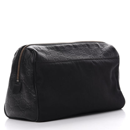 Gucci Nylon Guccissima Zip Top Pouch Black 3 of 7