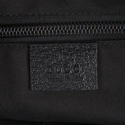 Gucci Monogram Web Medium Half Moon Hobo Black 6 of 7