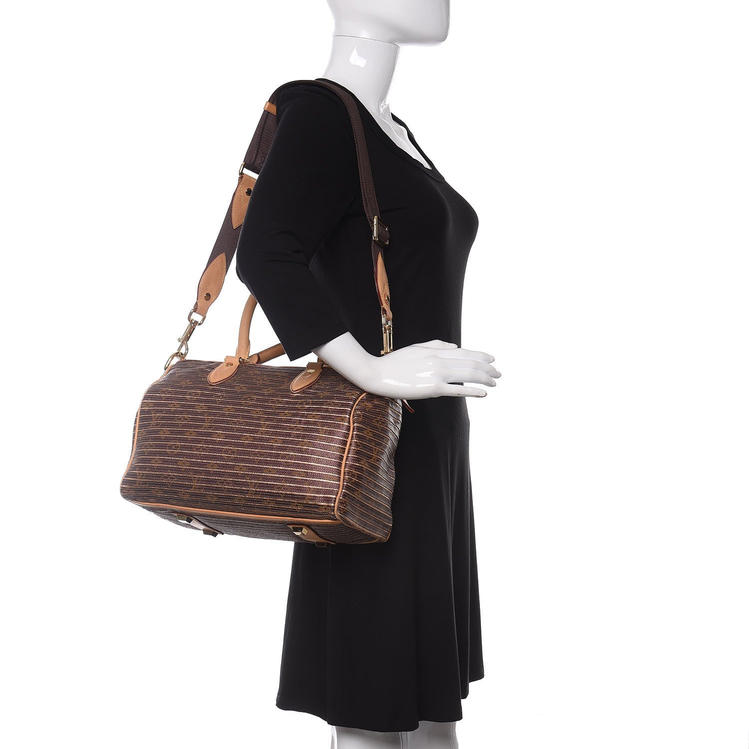 Louis Vuitton Monogram Eden Speedy Peach 2 of 9