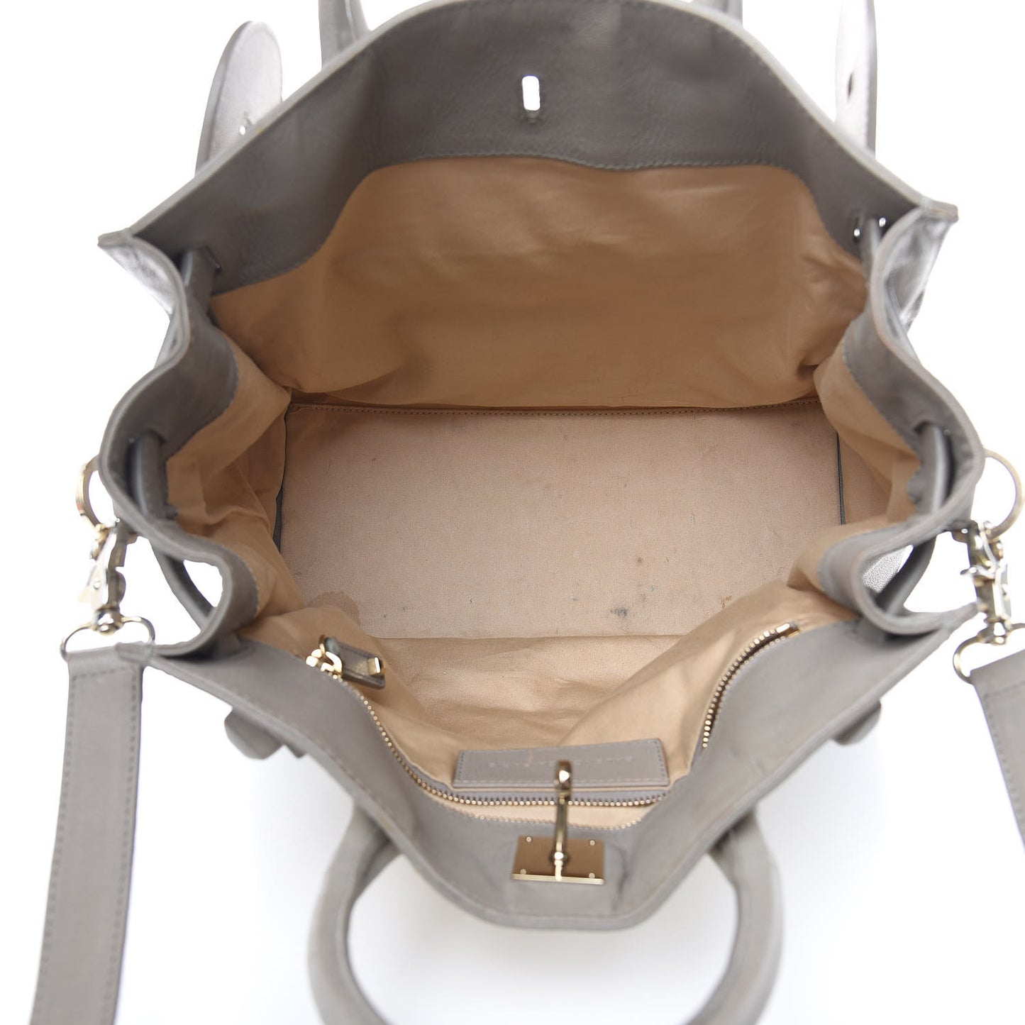 Canvas Chevre Lune MM Cream Grey