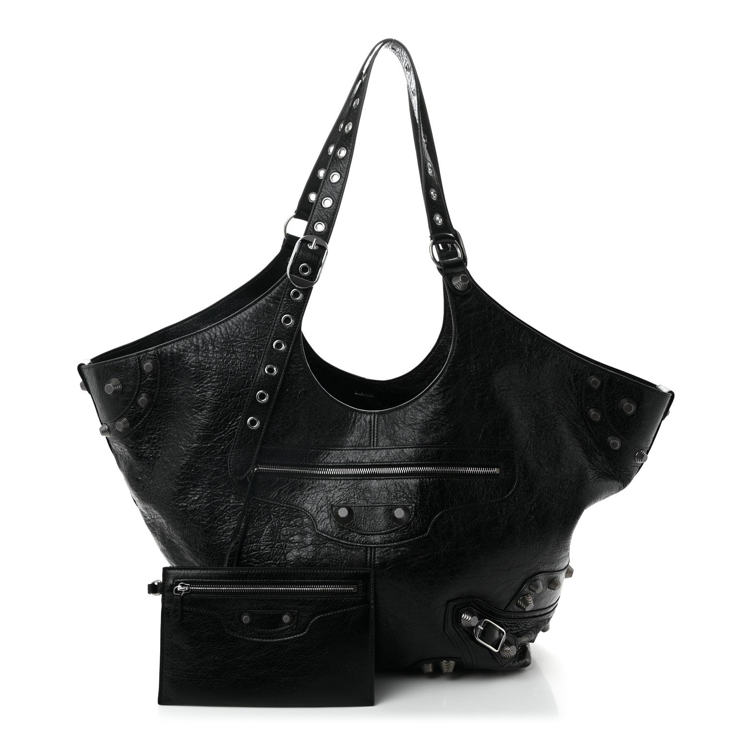 Balenciaga Agneau Arena Large Le Cagole Carry All Bag Black 2 of 10