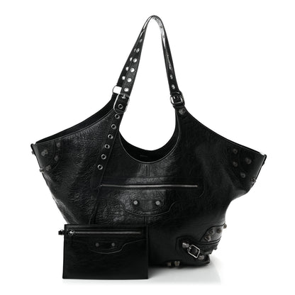 Balenciaga Agneau Arena Large Le Cagole Carry All Bag Black 2 of 10