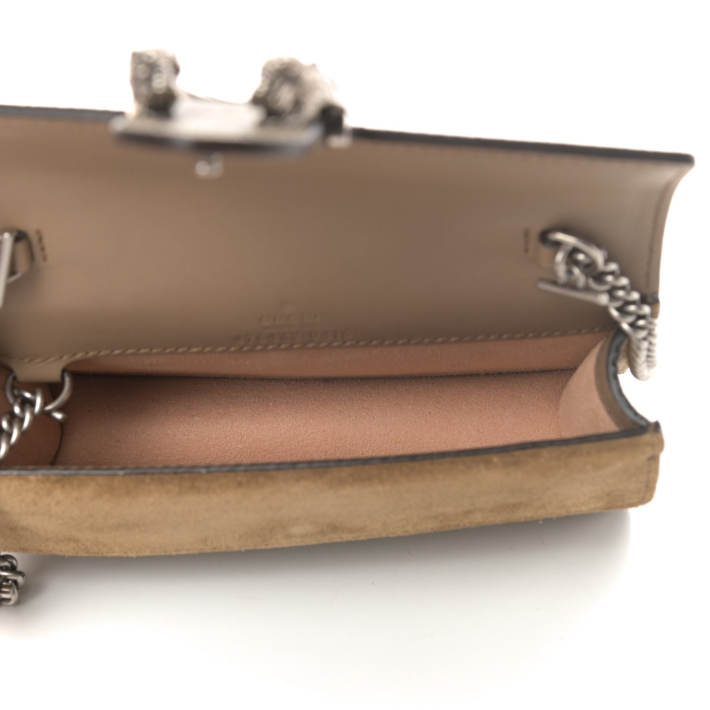 GG Supreme Monogram Super Mini Dionysus Shoulder Bag Taupe
