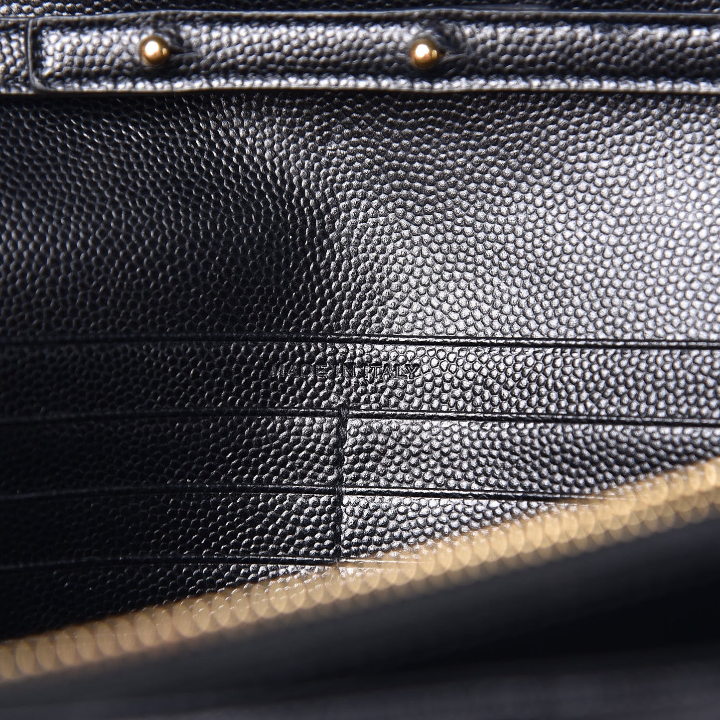 Grain De Poudre Matelasse Chevron Monogram Chain Wallet Black
