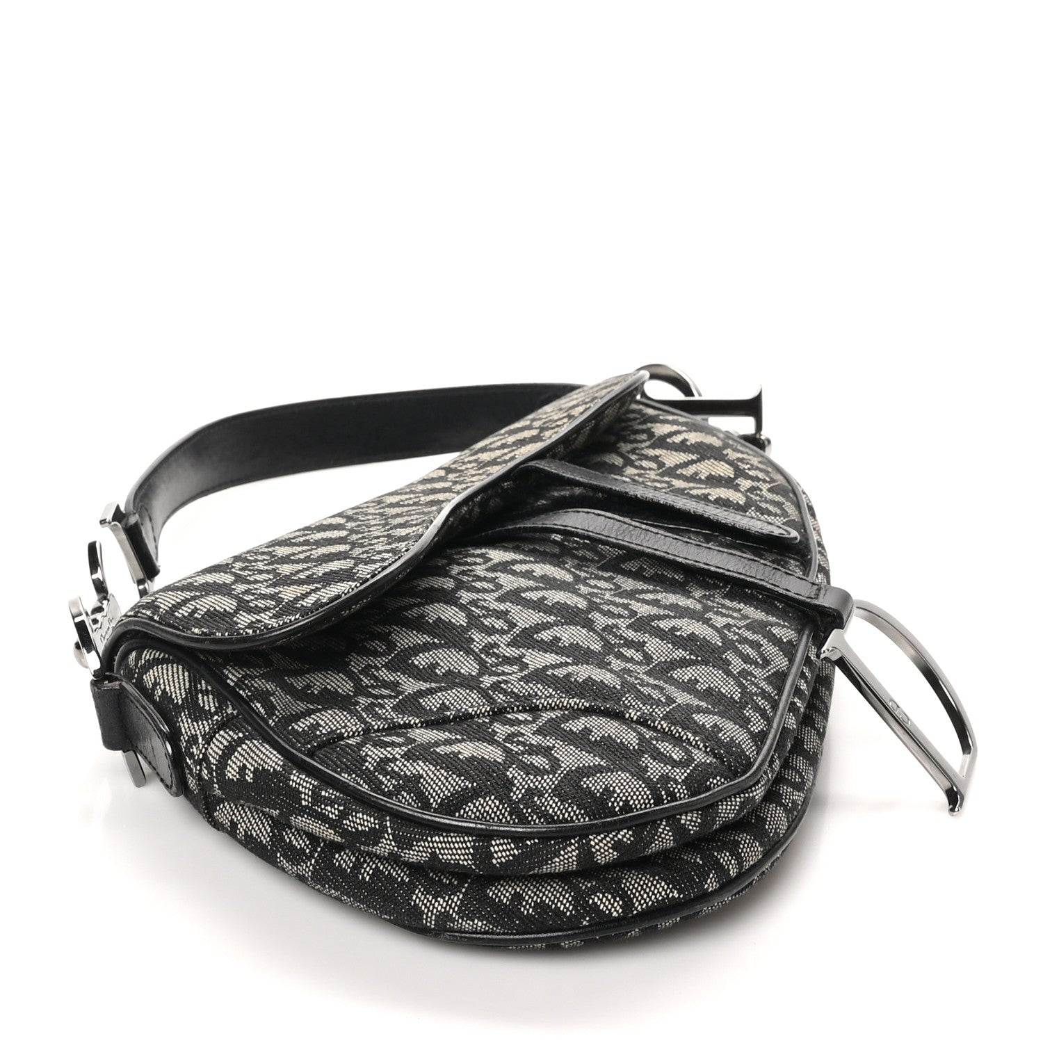 Christian Dior Monogram Saddle Bag Blue 4 of 10