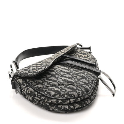 Christian Dior Monogram Saddle Bag Blue 4 of 10