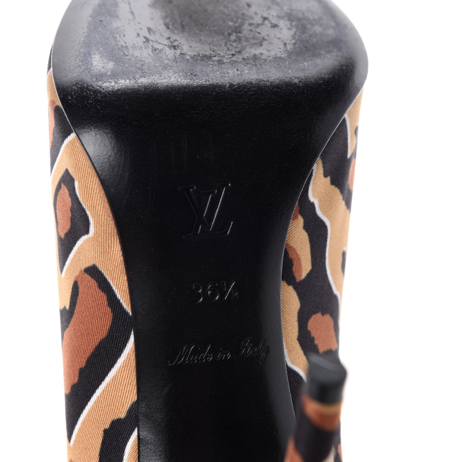 Louis Vuitton Silk Leopard Print Eyeline Pumps 36.5 9 of 11