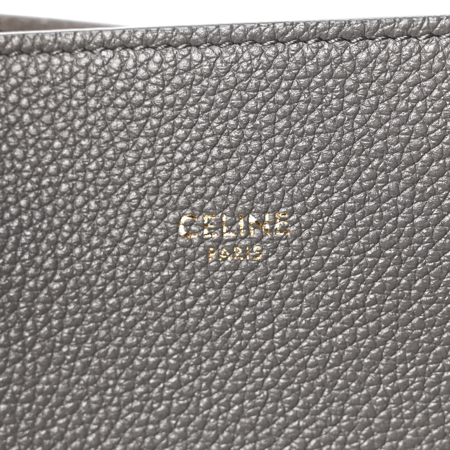 Soft Grained Calfskin Medium Belt Cabas Medium Grey