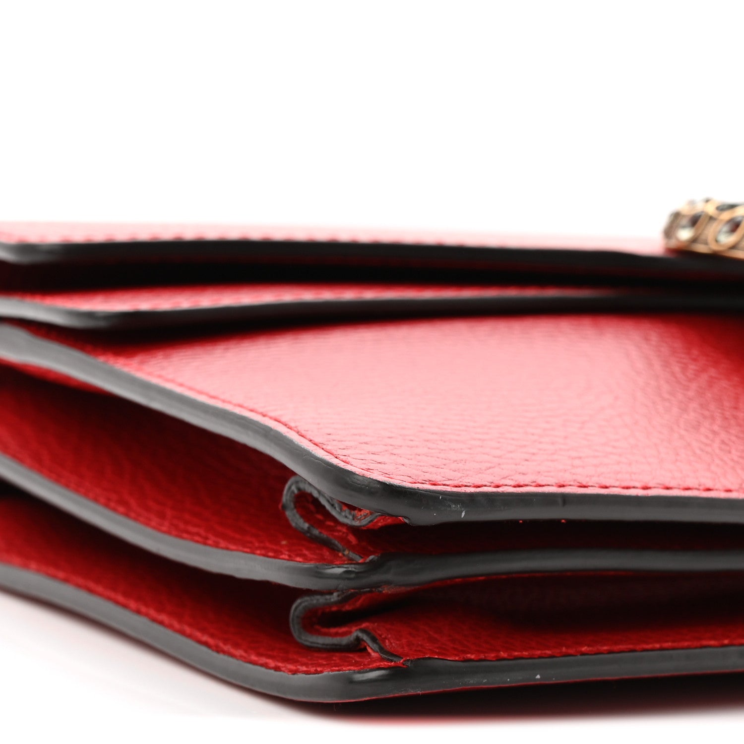 Gucci Dollar Calfskin Swarovski Crystal Small Dionysus Shoulder Bag Hibiscus Red 17 of 19
