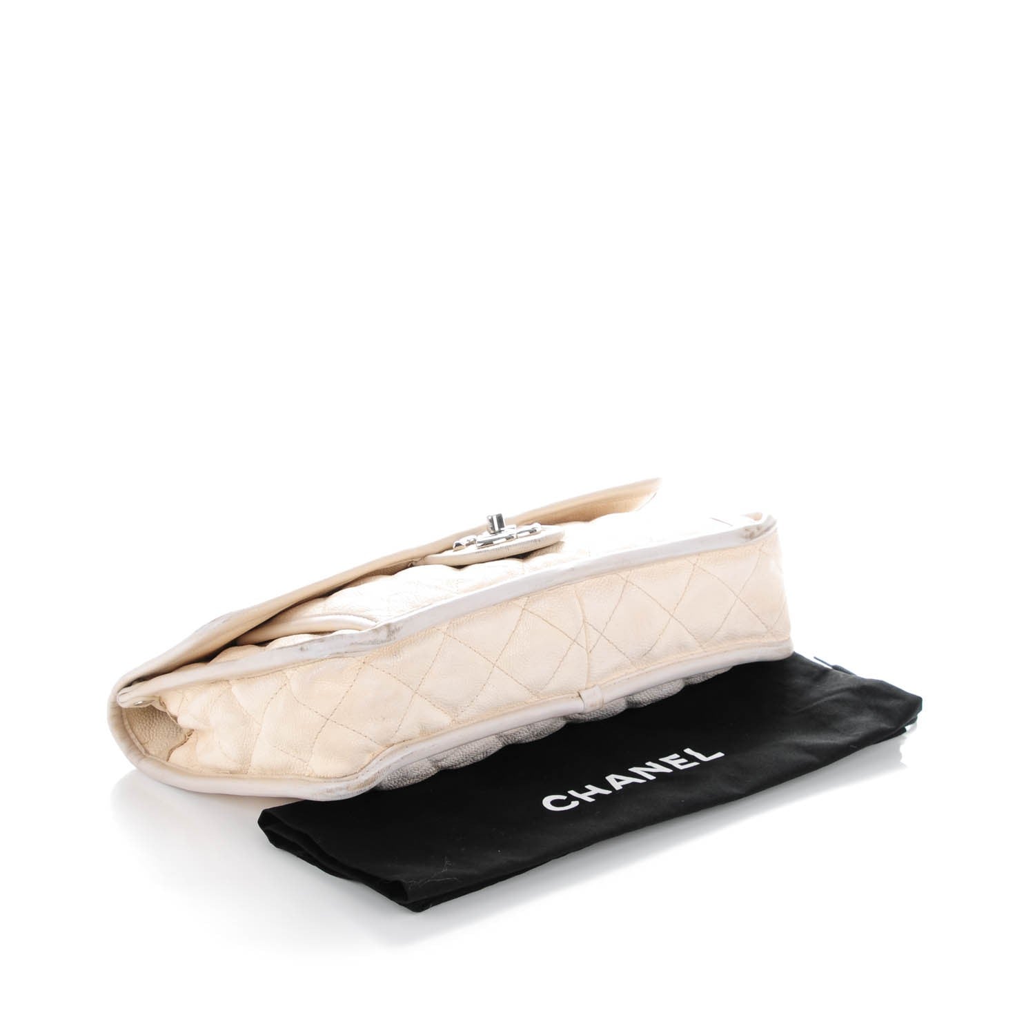 Chanel Caviar Quilted Medium French Riviera Flap White 4 of 16