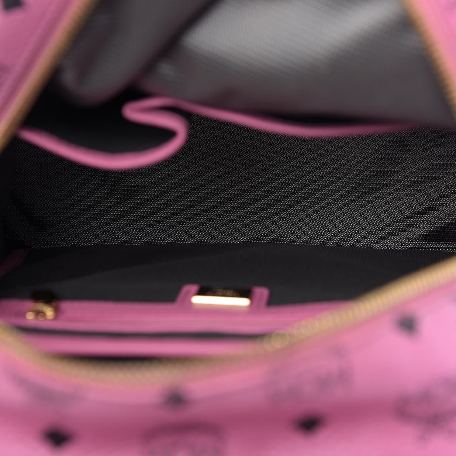 MCM Visetos Small Side Stud Stark Backpack Pink 6 of 12