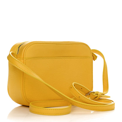 Balenciaga Smooth Calfskin Logo XS Everyday Camera Bag Jaune Soleil Black 3 of 10