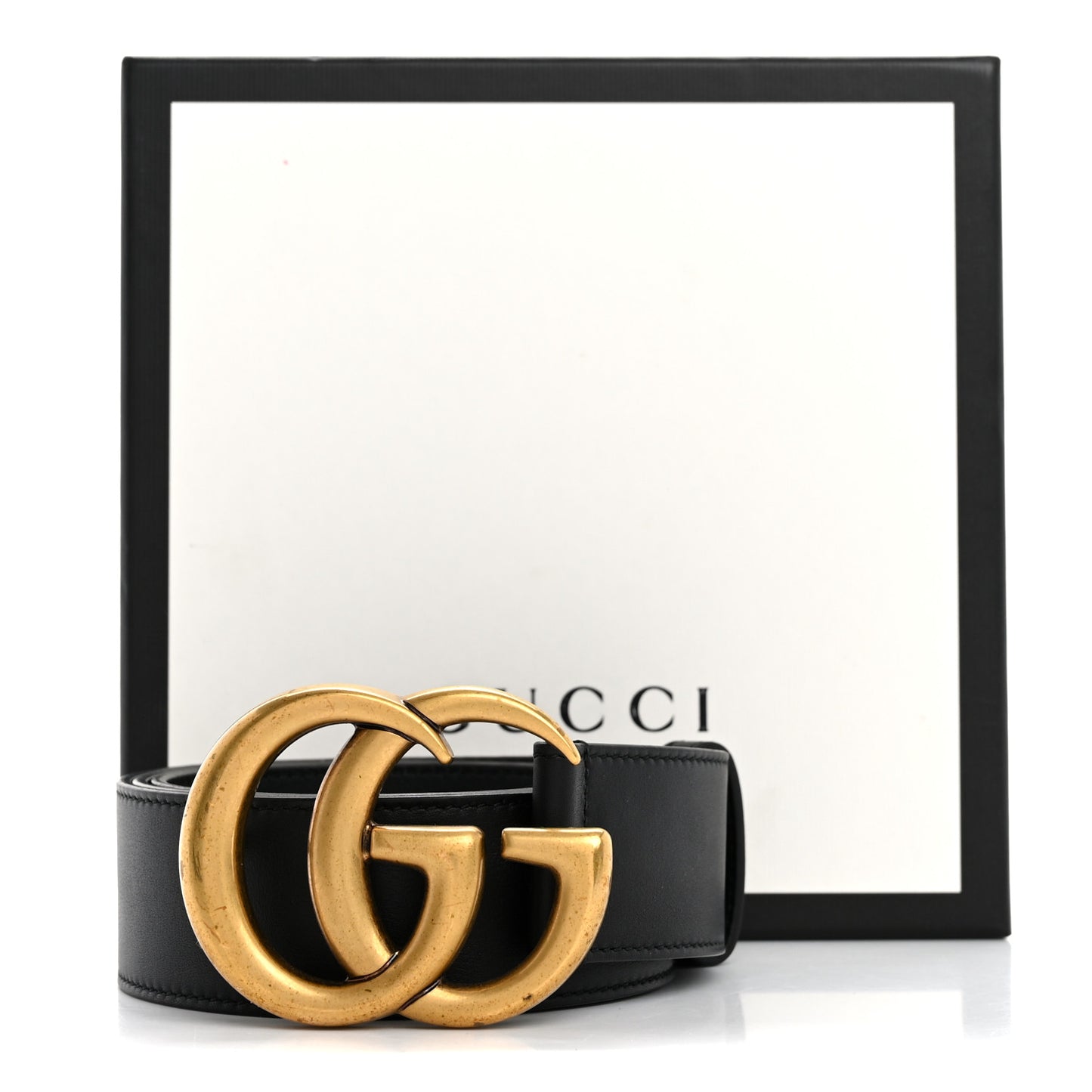 Calfskin Double G 40mm Belt 85 34 Black