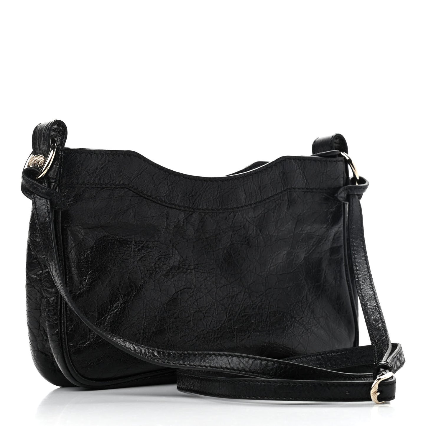 Agneau Giant 12 Gold Hardware Hip Black
