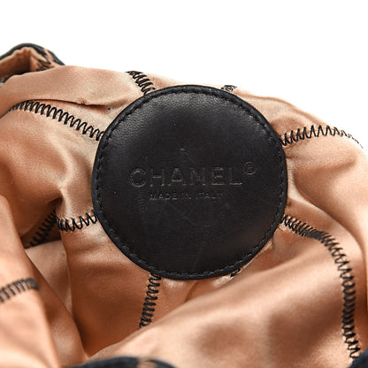 Chanel Lambskin Satin Reversible Sac Cordon Black 9 of 15