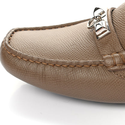 Hermes Epsom Womens Irving Loafer 36.5 Etoupe 9 of 9