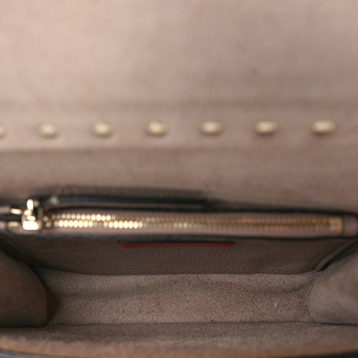 Valentino Garavani Grained Calfskin Small Rockstud Flap Crossbody Bag Poudre 4 of 9