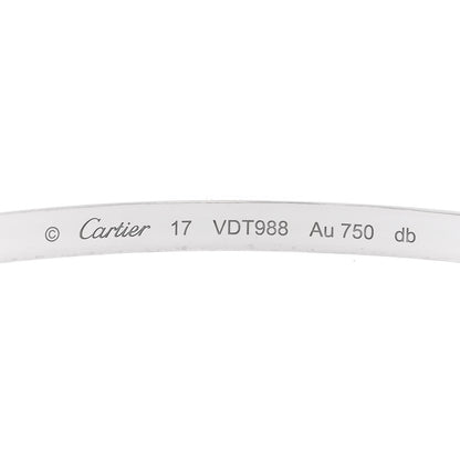 Cartier 18K White Gold Small LOVE Bracelet 17 6 of 7