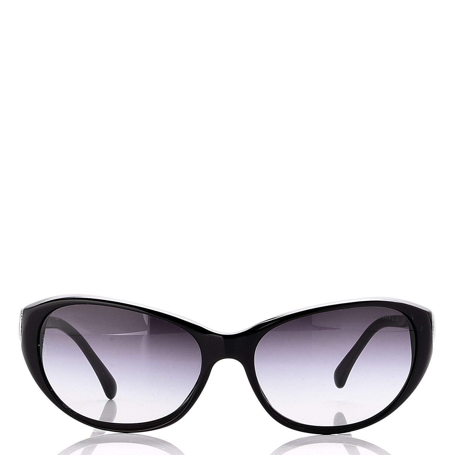Chanel Acetate Collection Bouton Cat Eye Sunglasses 5190 Black