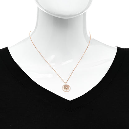 Messika 18K Rose Gold Diamond PM Lucky Move Pendant Necklace 2 of 5