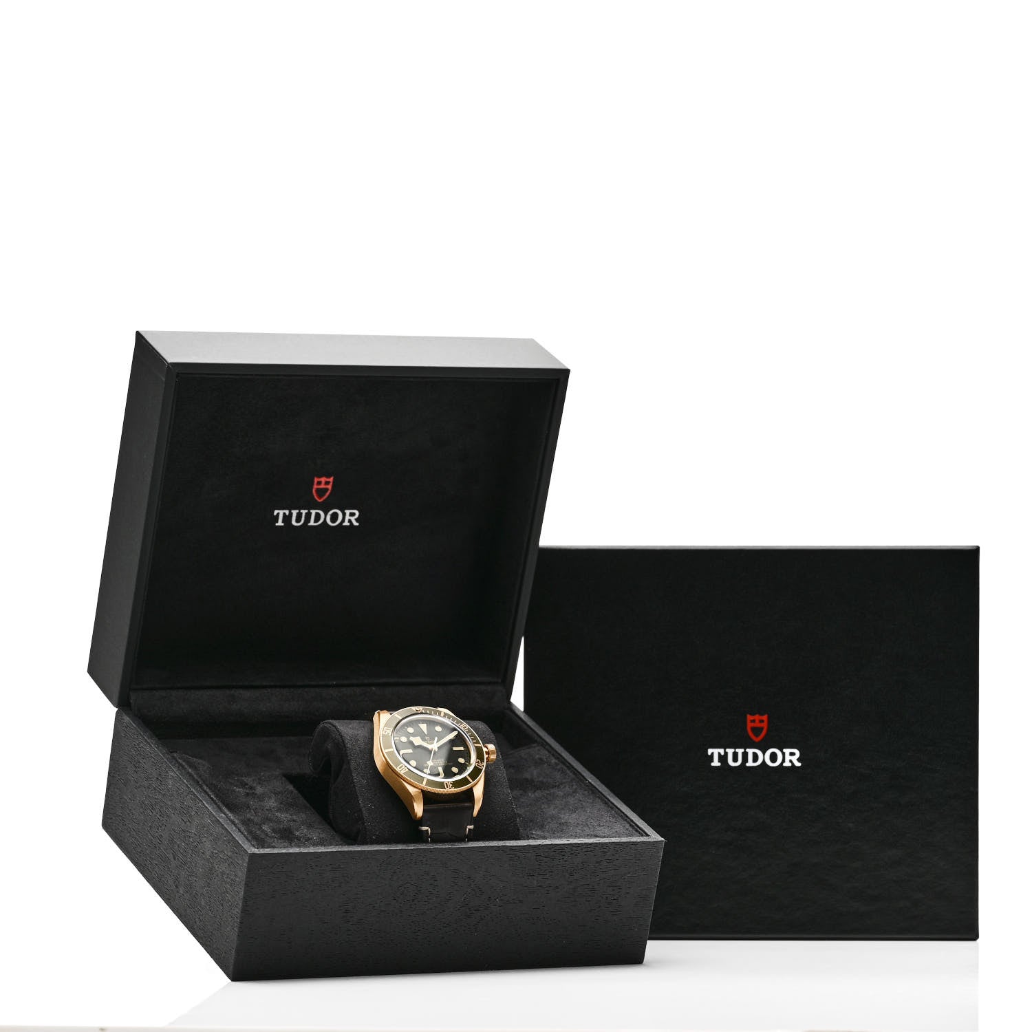 TUDOR 18K Yellow Gold Alligator 39mm Black Bay Fifty Eight Automatic Watch Green 79018V 5 of 5