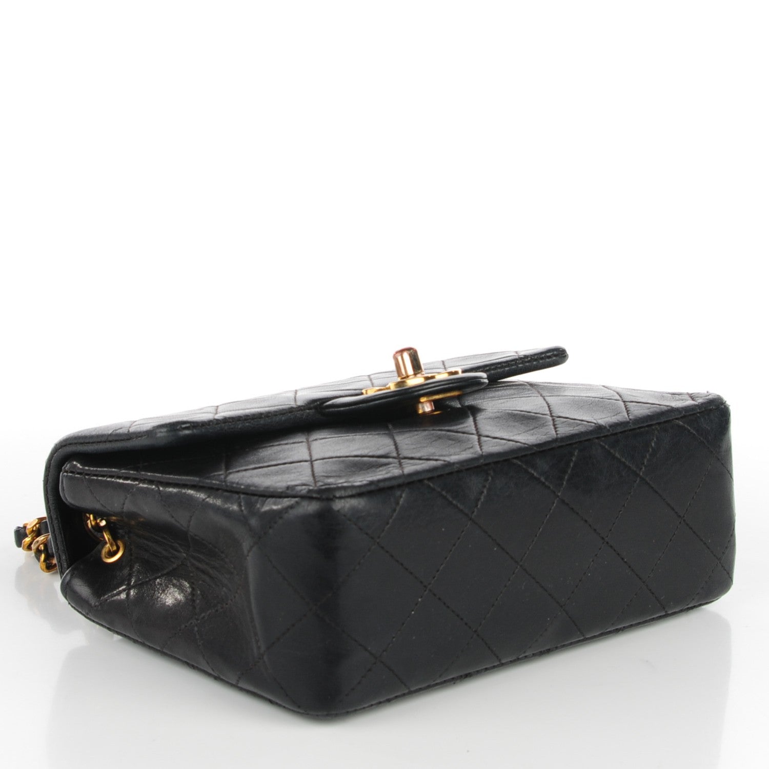 Chanel Lambskin Quilted Mini Square Flap Black 6 of 11