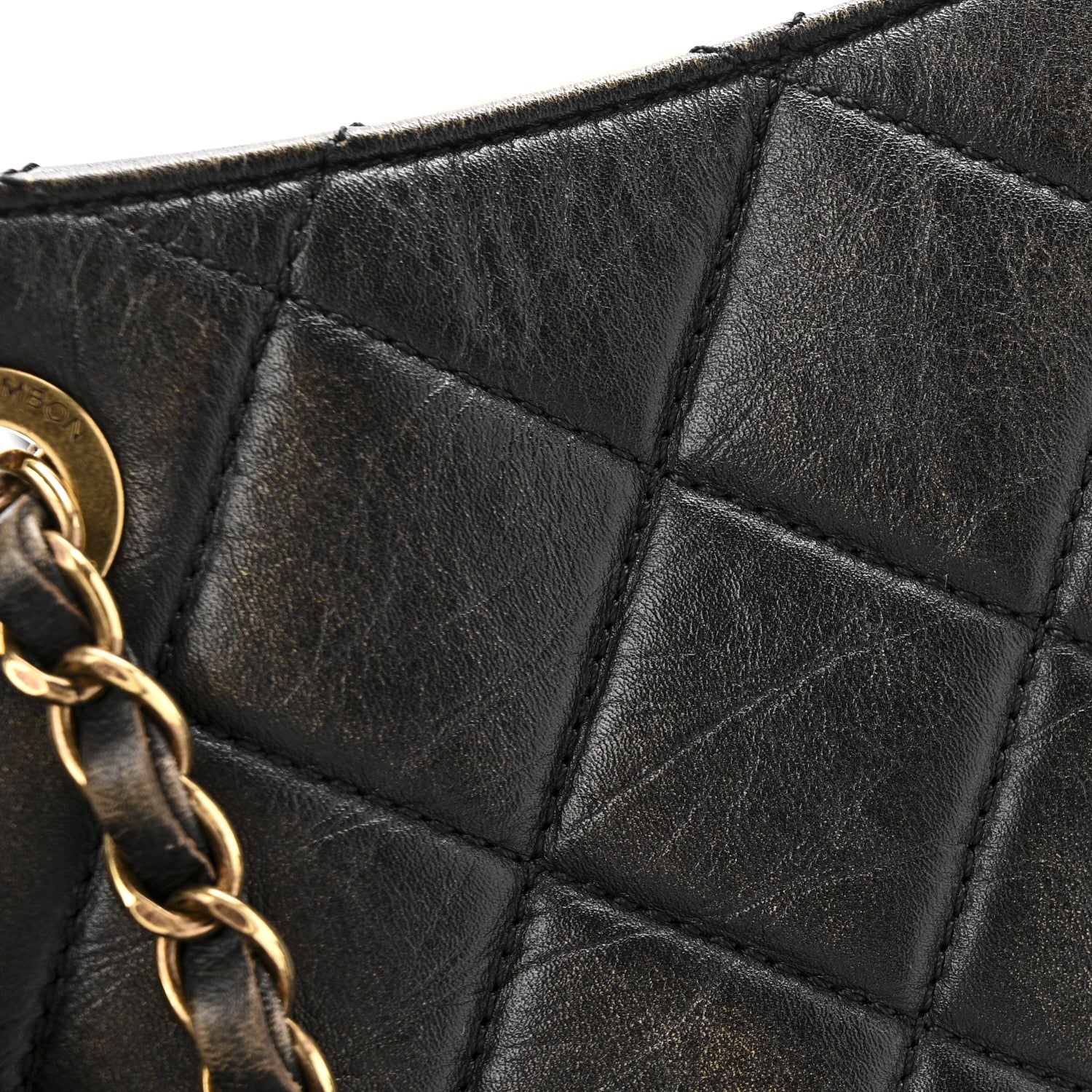 Chanel Calfskin Quilted Into The Fringe Hobo Black Gold 12 of 15