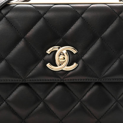 Chanel Lambskin Quilted Medium Trendy CC Flap Black 8 of 10