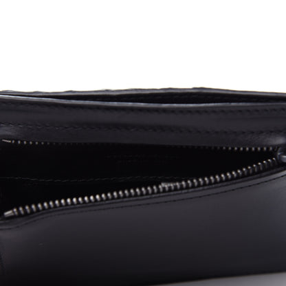 Bottega Veneta Calfskin Intrecciato Card Case Black 6 of 9