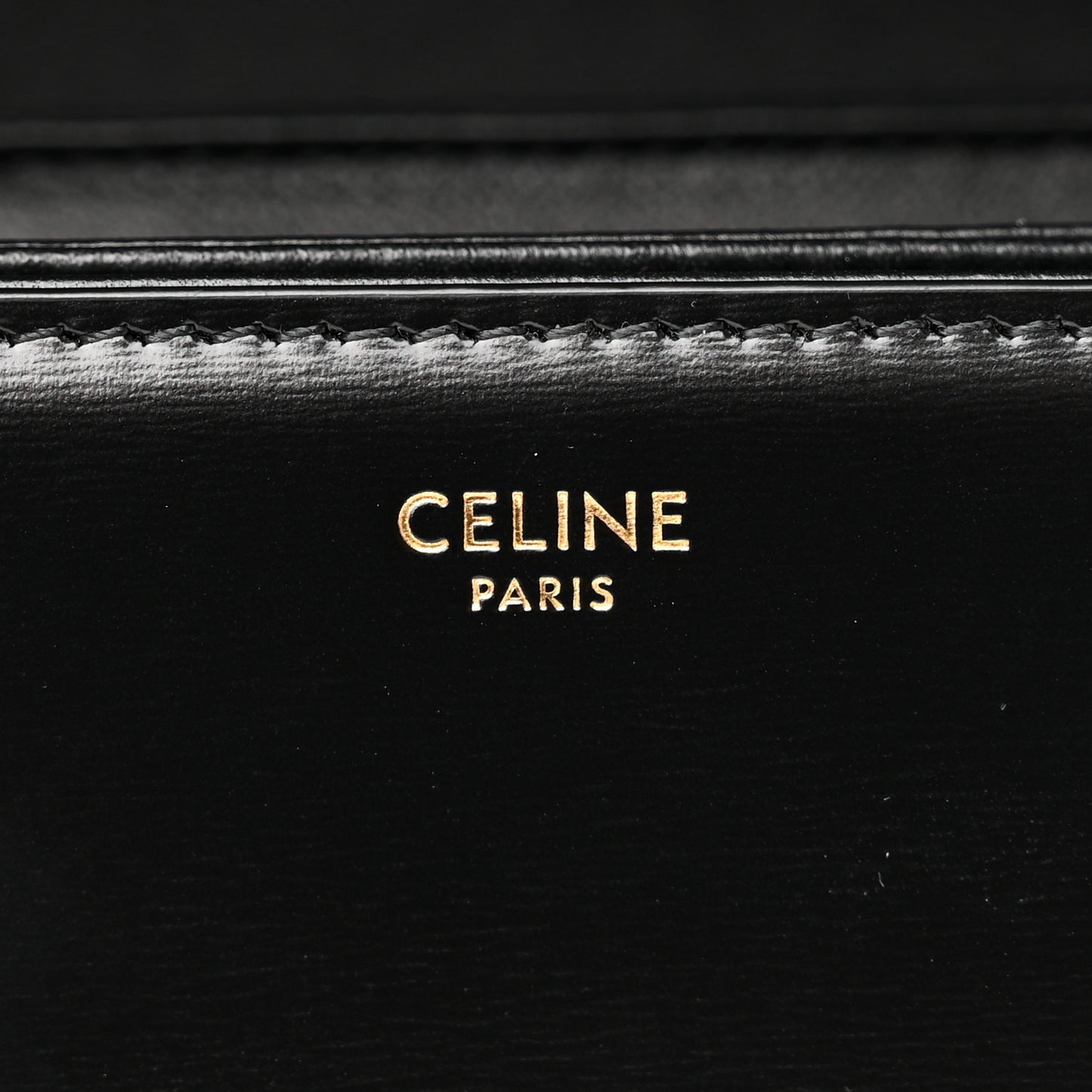 Shiny Calfskin Medium Triomphe Black