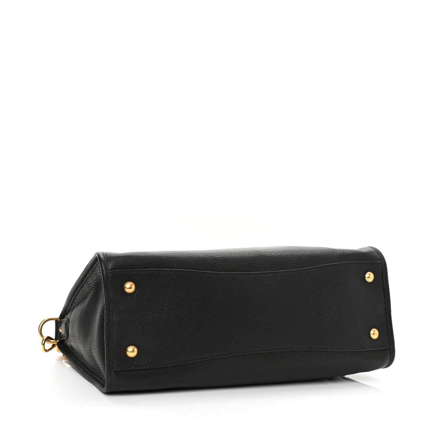 Vitello Daino Shopping Satchel Black