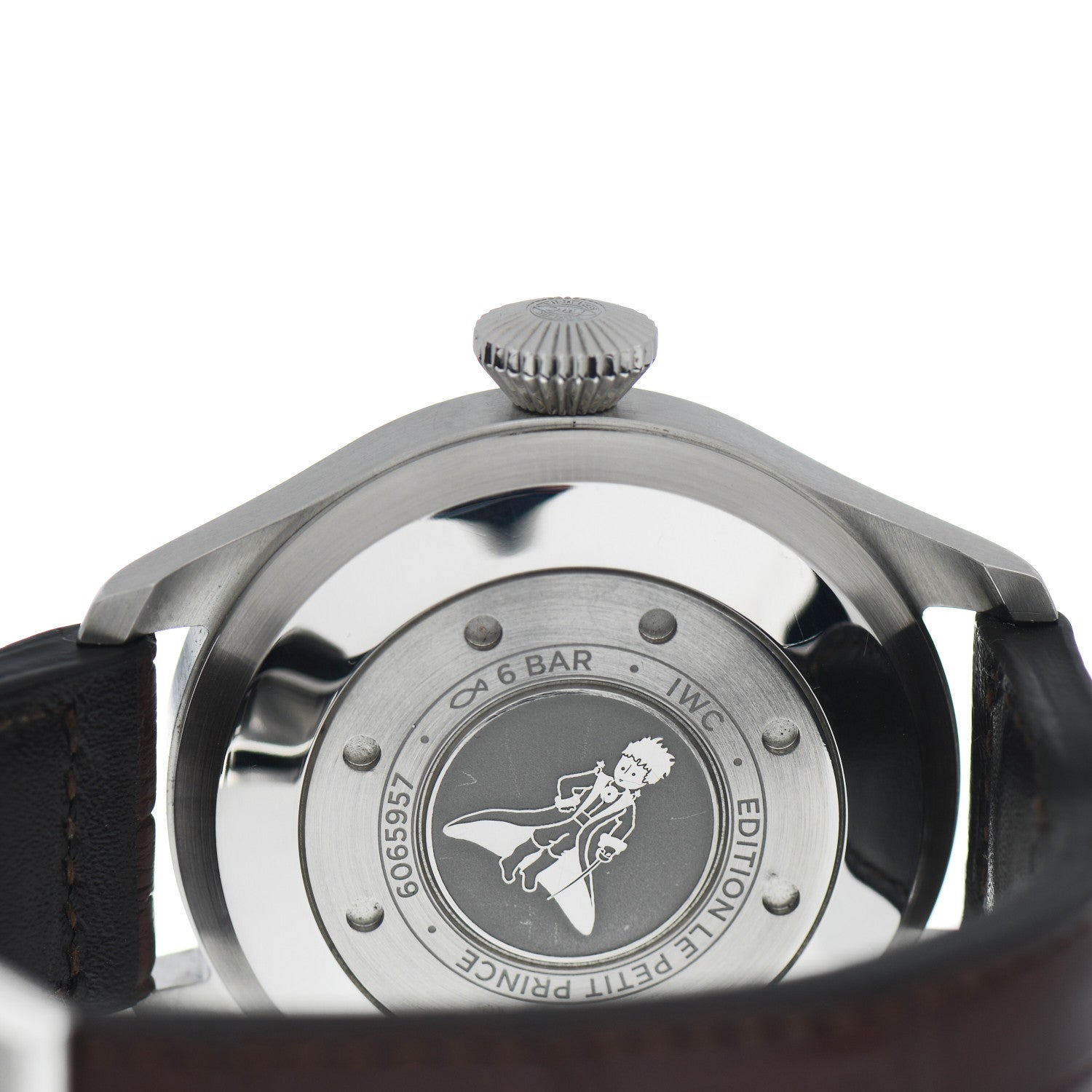 IWC Stainless Steel Calfskin 46mm Big Pilot's “Le Petit Prince” Automatic Watch Blue IW500916 4 of 5