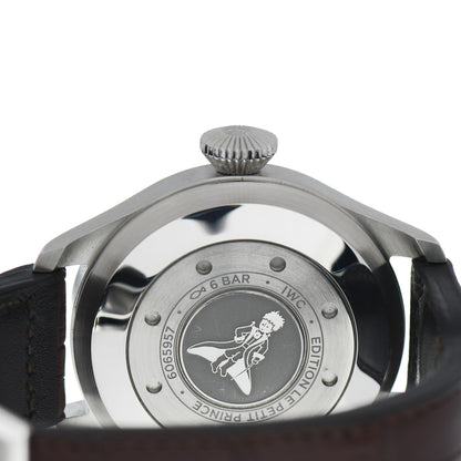 IWC Stainless Steel Calfskin 46mm Big Pilot's “Le Petit Prince” Automatic Watch Blue IW500916 4 of 5