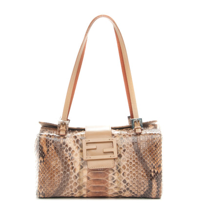 Fendi Python Box Bag Tote Cammello 1 of 8