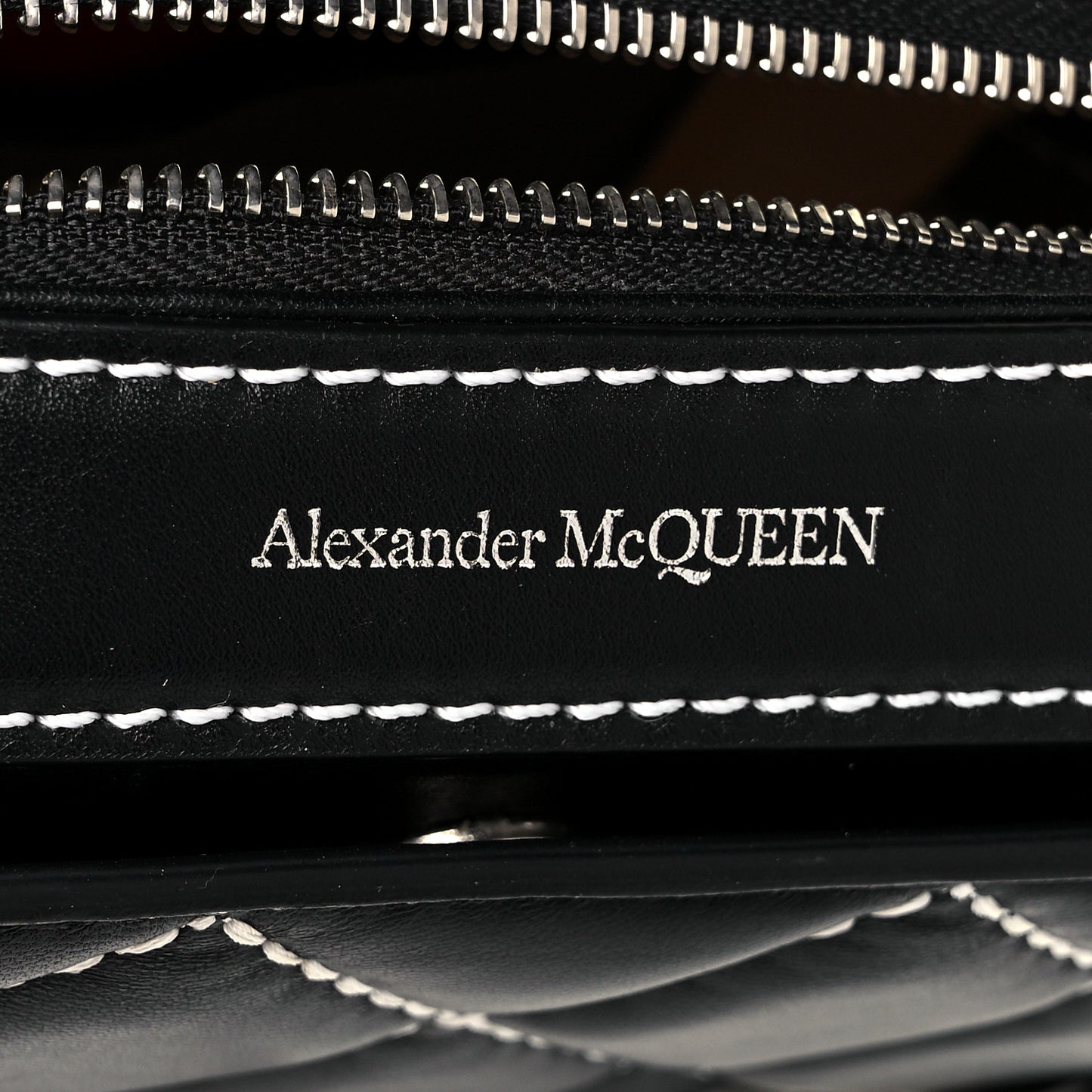 Calfskin Quilted The Myth Crossbody Bag Black