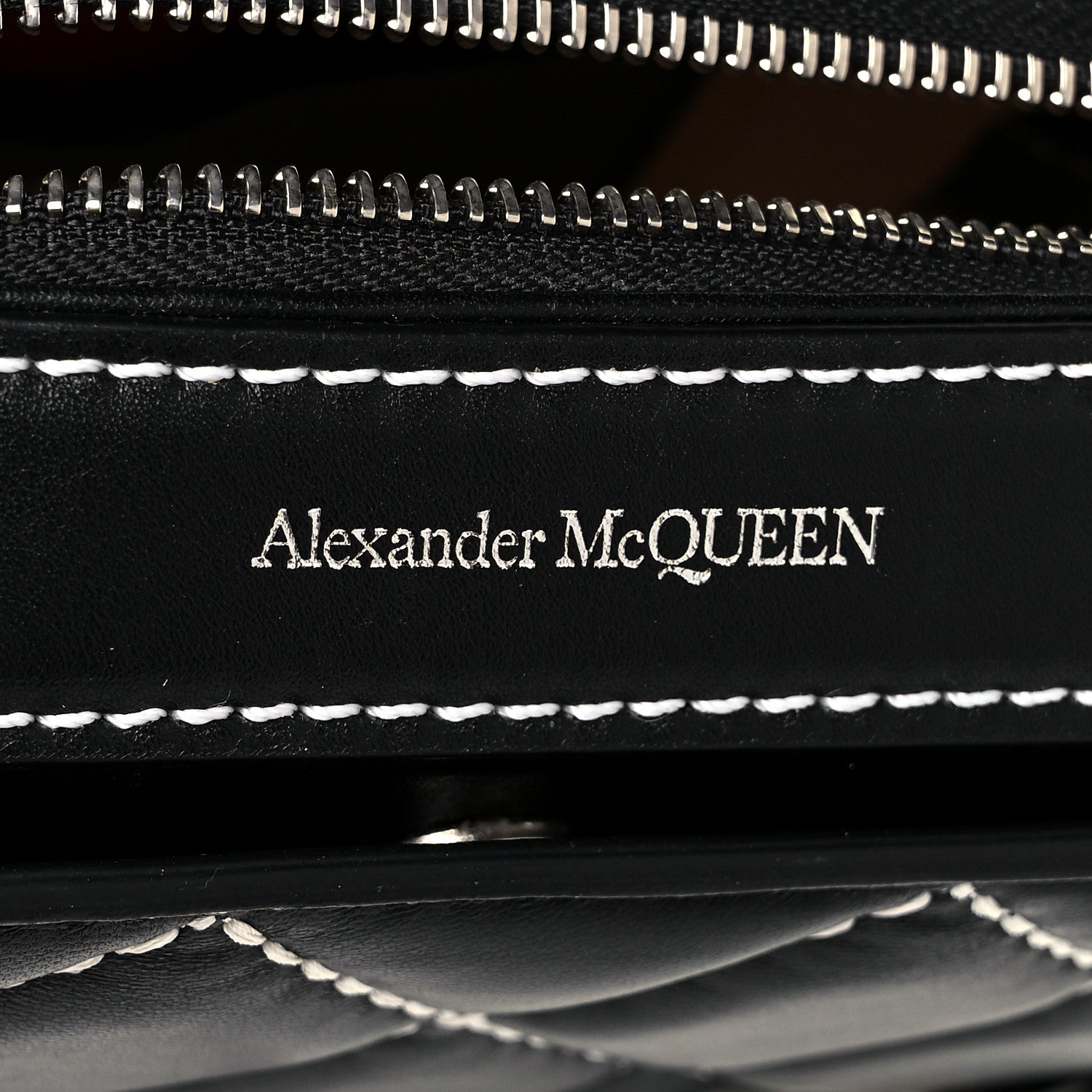 Alexander McQueen Calfskin Quilted The Myth Crossbody Bag Black 9 of 9