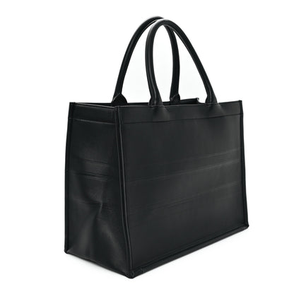 Christian Dior Calfskin Embossed Medium Book Tote Black 3 of 12