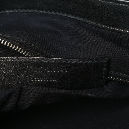 Balenciaga Agneau Giant 21 Silver Hardware Weekender Black 7 of 10