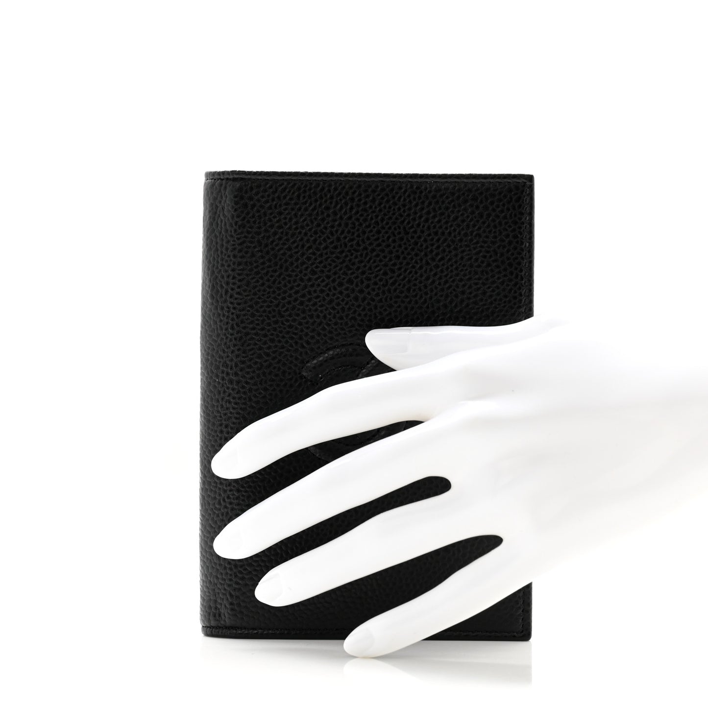 Caviar Timeless Passport Holder Black