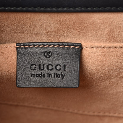 Gucci Calfskin Studded Small Padlock Shoulder Bag Black 5 of 9