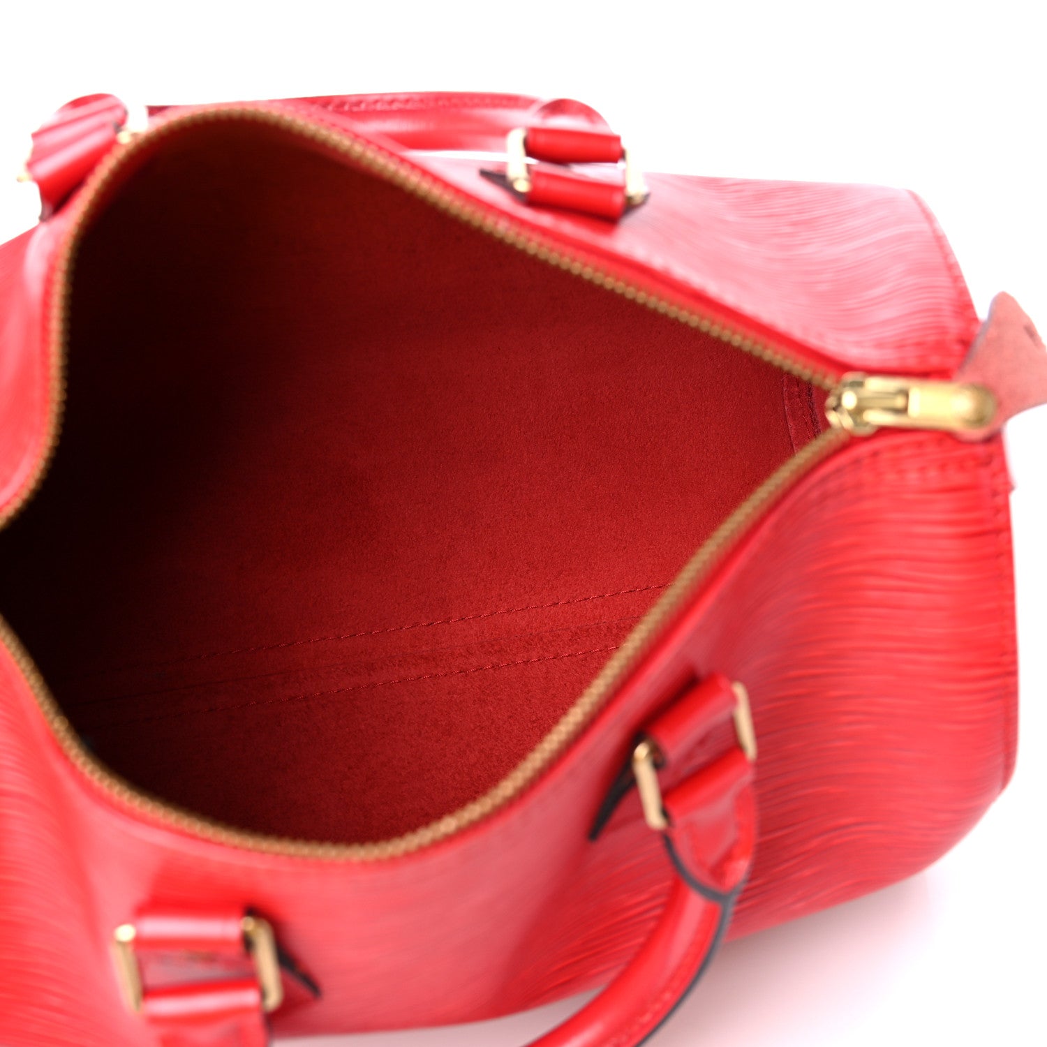 Louis Vuitton Epi Speedy 25 Castillan Red 5 of 13