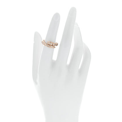 Bulgari 18K Rose Gold Diamond Serpenti Viper Pave Ring M 2 of 5