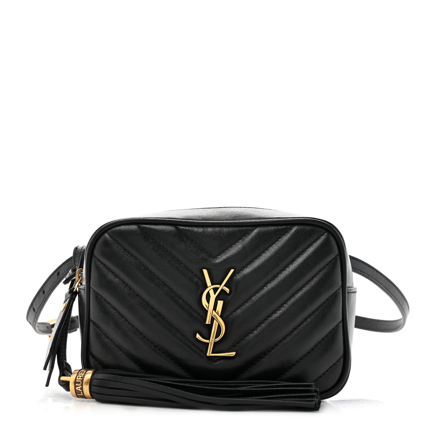 Saint Laurent Calfskin Matelasse Monogram Lou Belt Bag Black 1 of 10